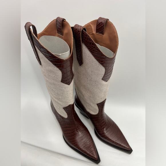 Paris Texas Rosario Boot in Cioccolato Brown Naturale 38 - Picture 4 of 11